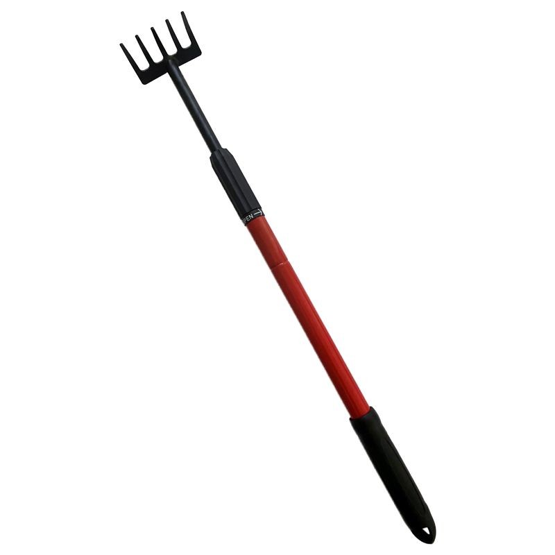 Garden cultivator with telescopic handle